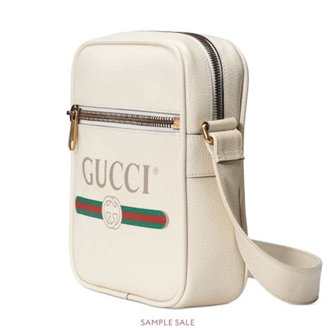 gucci print messenger bag white|Gucci unisex Messenger bag.